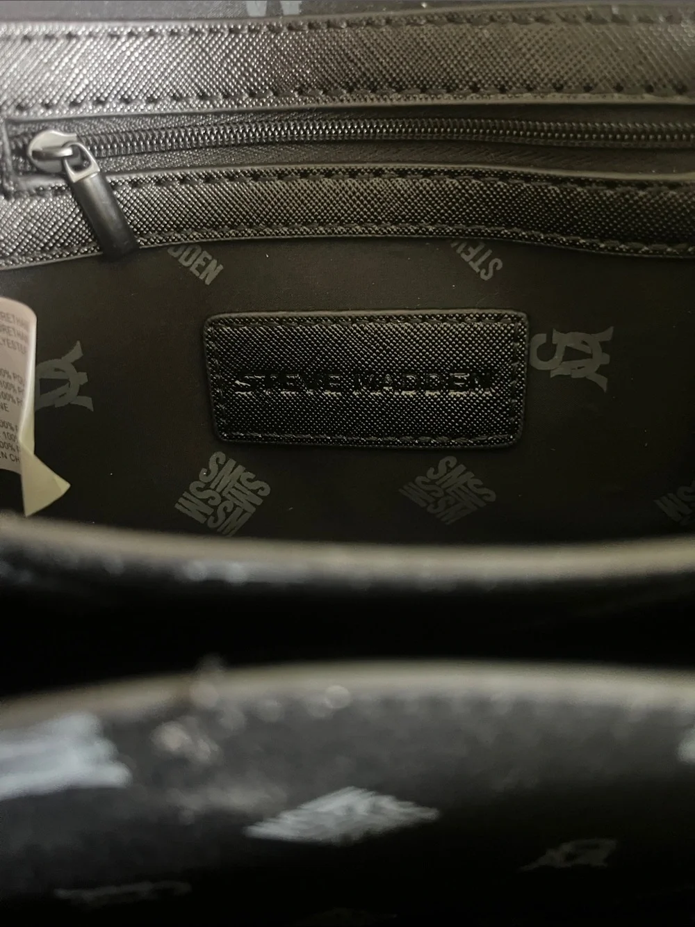 Steve Madden Bkween camera cross body bag with logo taping strap in black - Picture 7 of 17